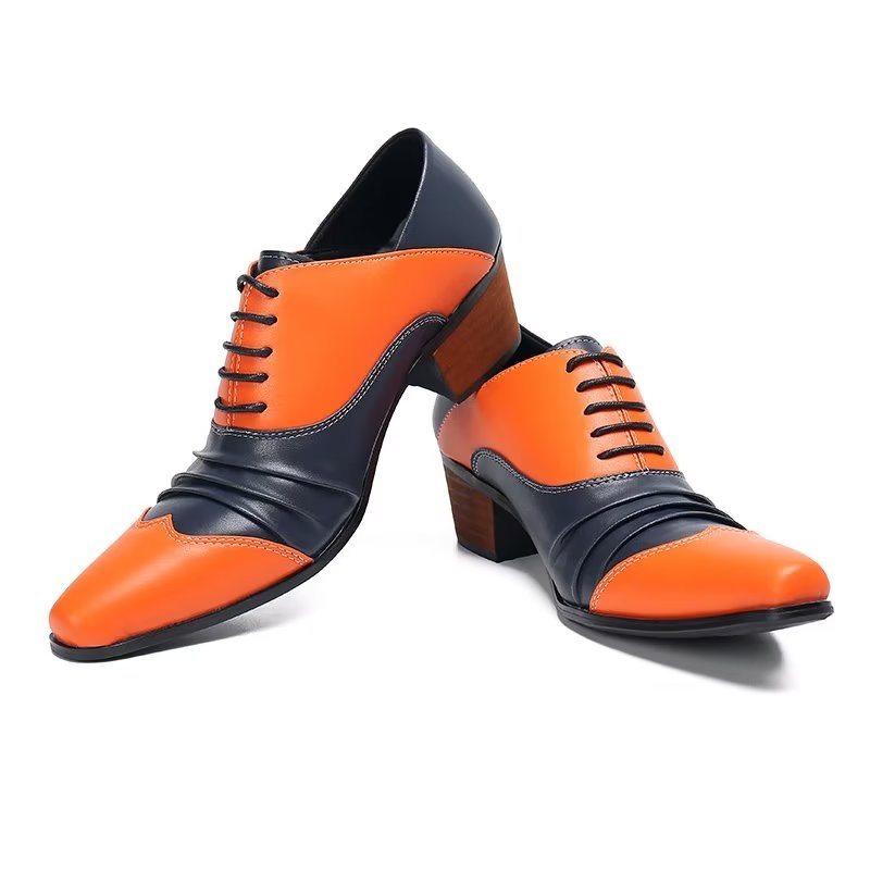 Pánské Společenské Boty Slip-on Oxford - Oranžová