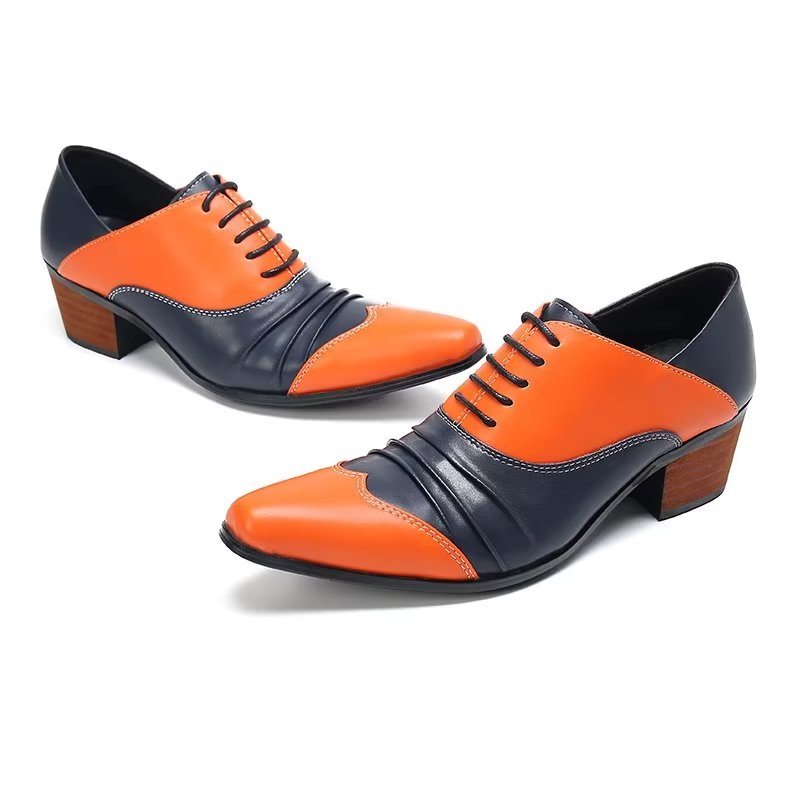 Pánské Společenské Boty Slip-on Oxford - Oranžová