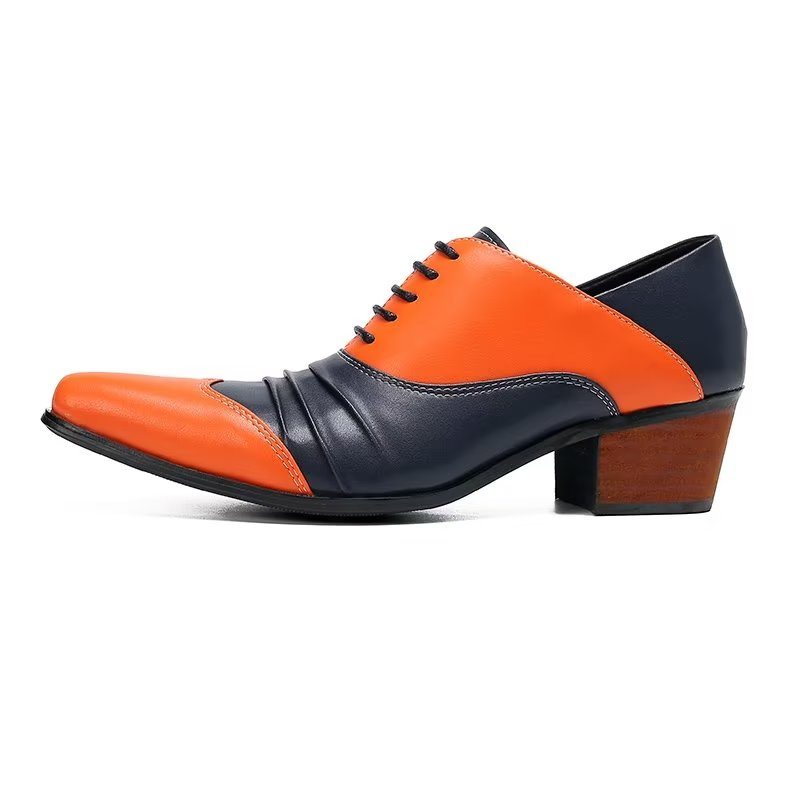 Pánské Společenské Boty Slip-on Oxford - Oranžová