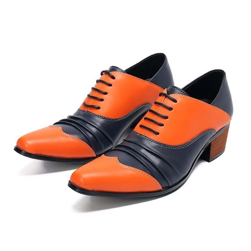 Pánské Společenské Boty Slip-on Oxford - Oranžová