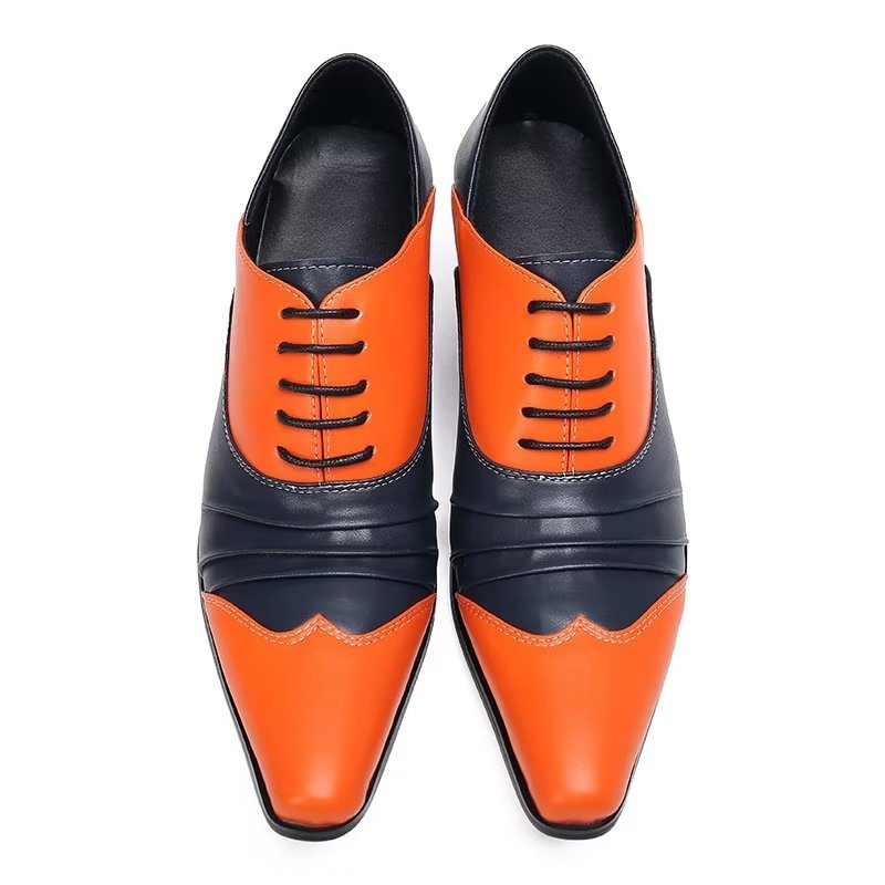 Pánské Společenské Boty Slip-on Oxford - Oranžová