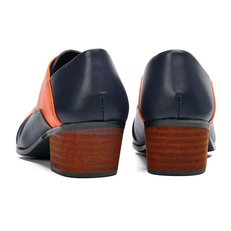 Pánské Společenské Boty Slip-on Oxford - Oranžová