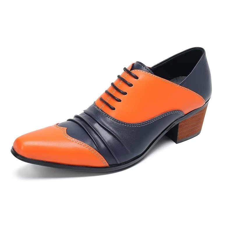 Pánské Společenské Boty Slip-on Oxford - Oranžová