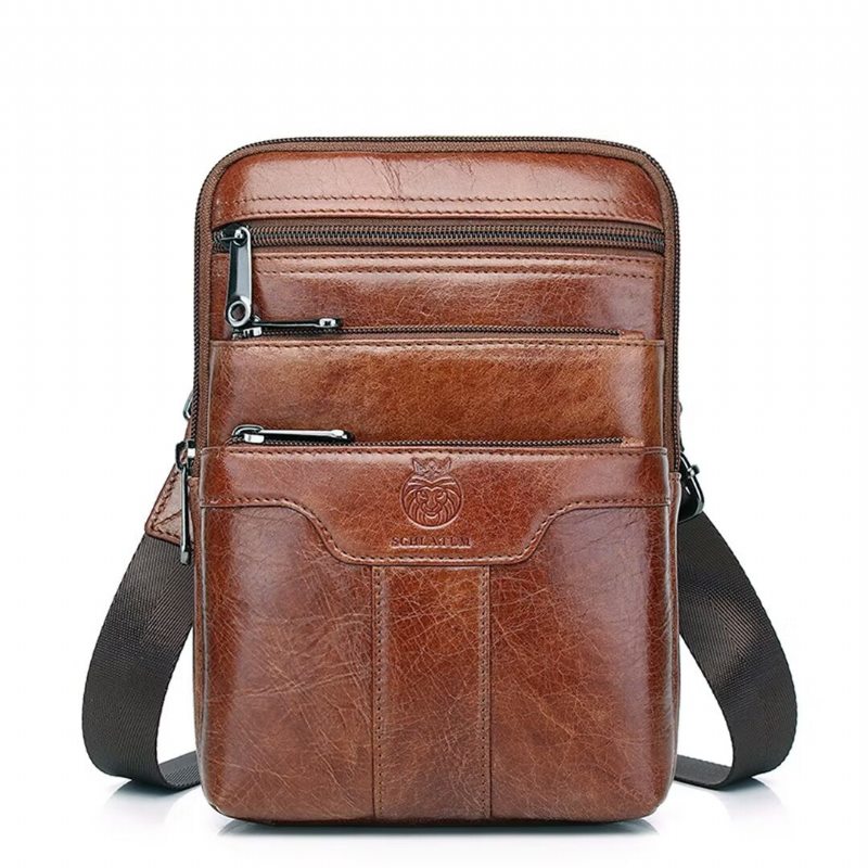 Pánské Tašky Přes Rameno Gallant Traveler Leather Tote - Černá