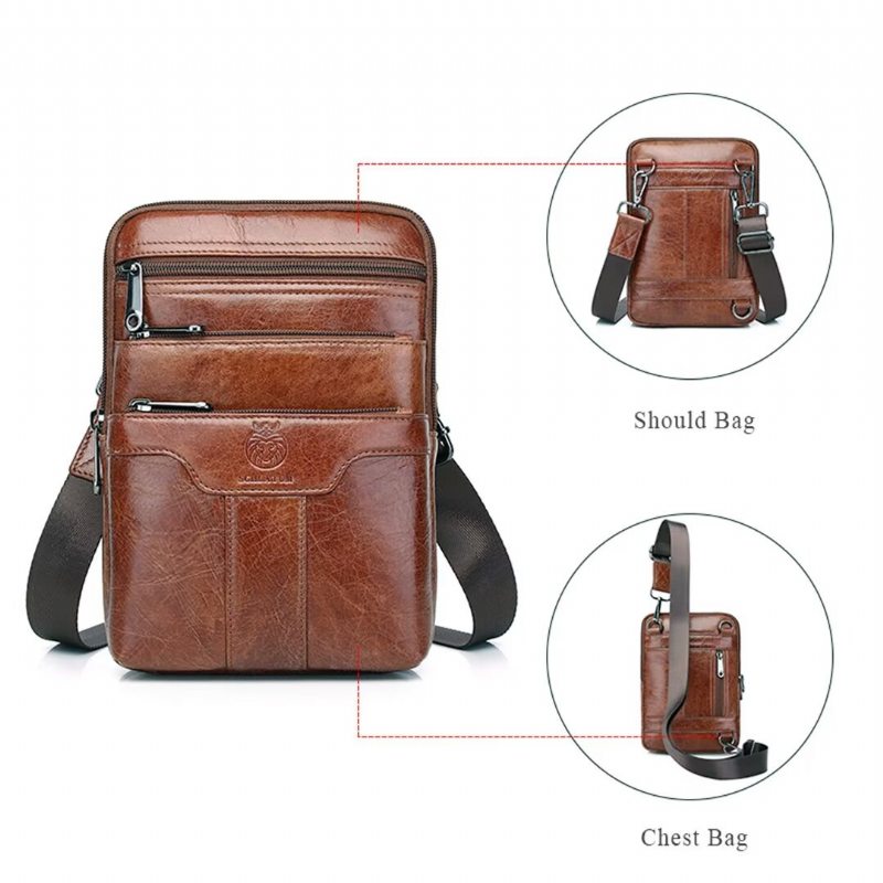 Pánské Tašky Přes Rameno Gallant Traveler Leather Tote - Černá