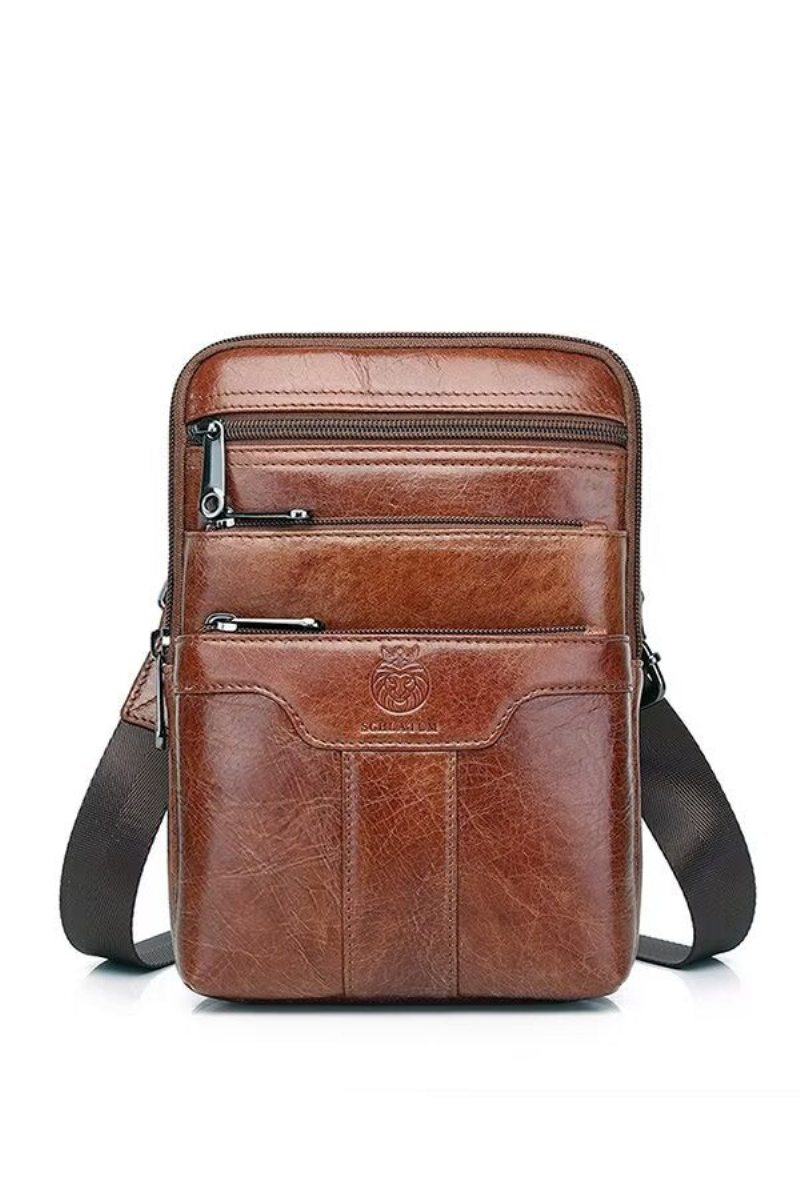 Pánské Tašky Přes Rameno Gallant Traveler Leather Tote - Černá