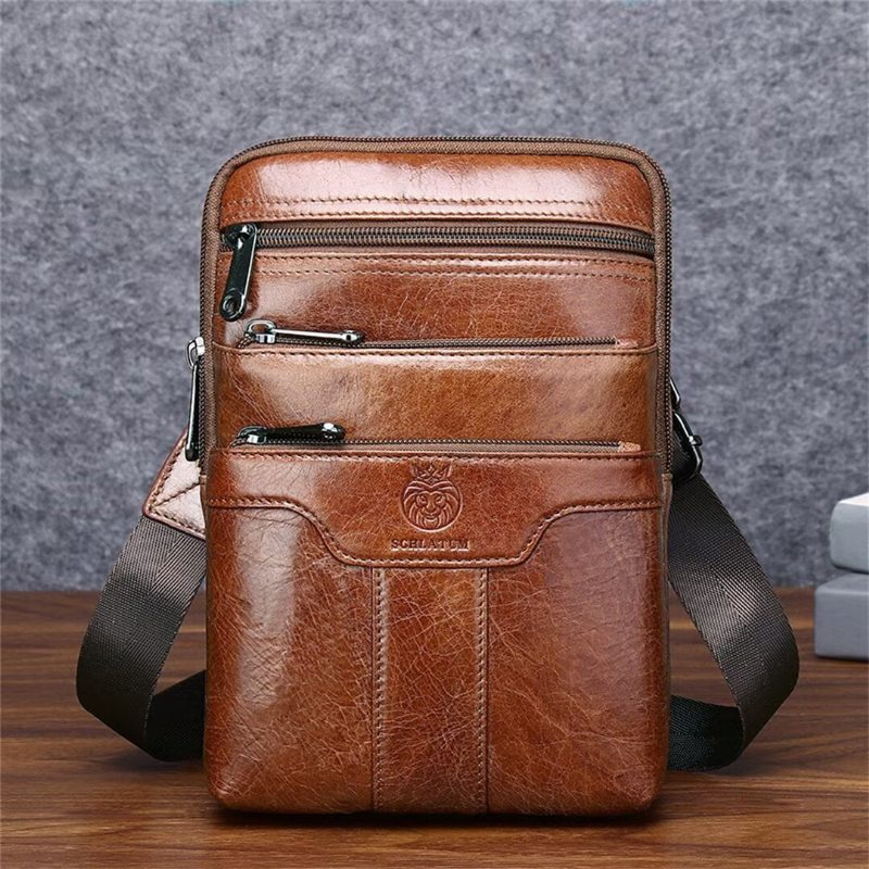 Pánské Tašky Přes Rameno Gallant Traveler Leather Tote - Černá