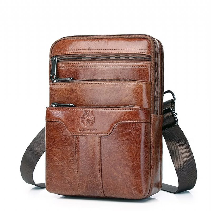 Pánské Tašky Přes Rameno Gallant Traveler Leather Tote - Černá