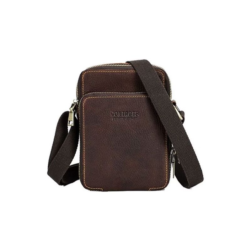 Pánské Tašky Přes Rameno Luxusní Taška Crossbody Messenger Z Kolekce Crazy Horse