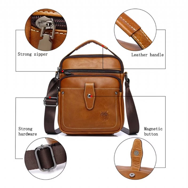 Pánské Tašky Přes Rameno Majestic Journey Leather Holdall - Černá