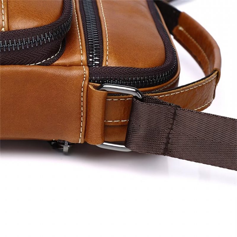 Pánské Tašky Přes Rameno Majestic Journey Leather Holdall - Černá