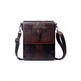 Pánské Tašky Přes Rameno Oil Wax Leather Messenger Taška