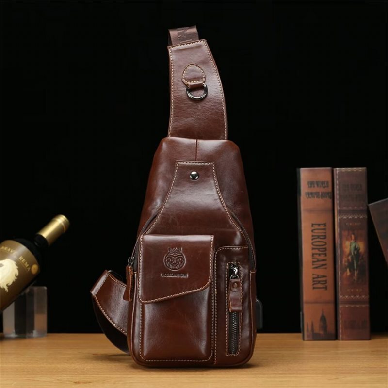 Pánské Tašky Přes Rameno Urban Navigator Leather Tote - Černá