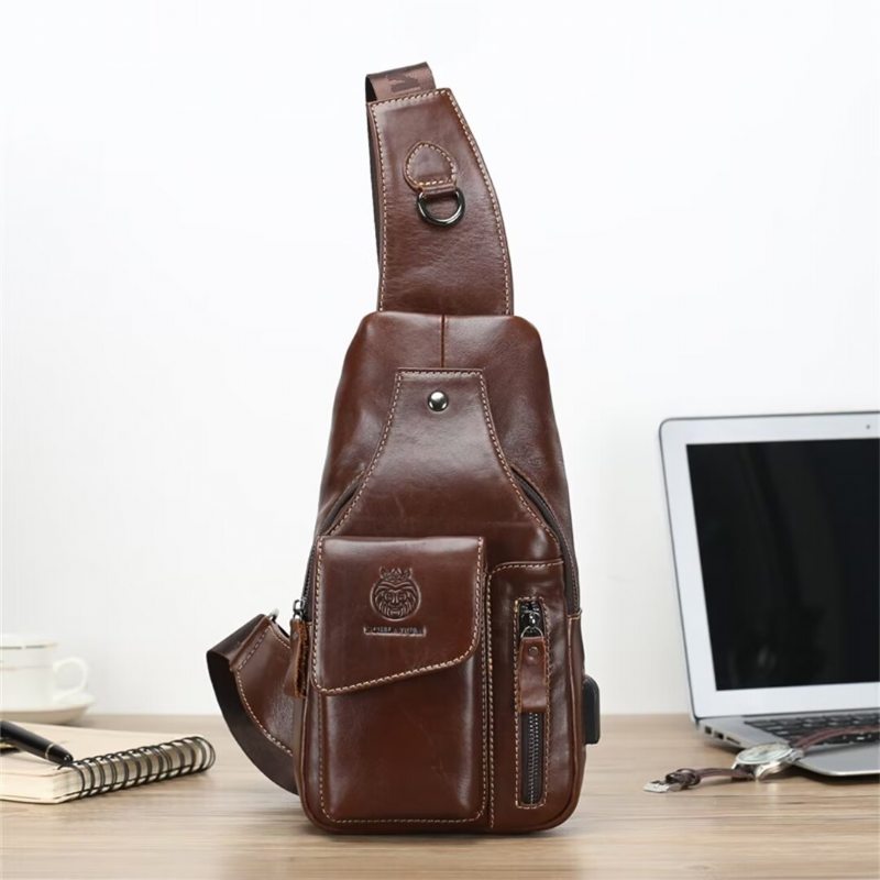 Pánské Tašky Přes Rameno Urban Navigator Leather Tote - Černá