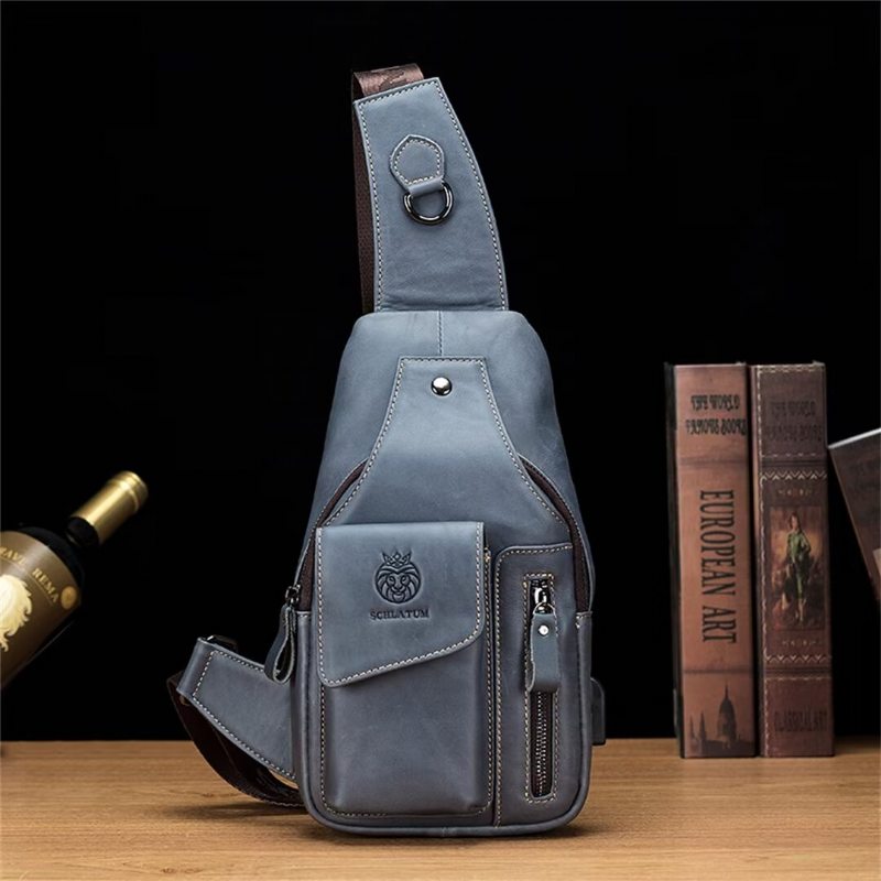 Pánské Tašky Přes Rameno Urban Navigator Leather Tote - Černá