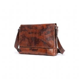 Pánské Tašky Přes Rameno Vintage Zip Crossbody Messenger Taška