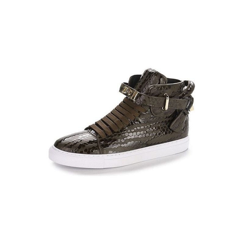 Pánské Tenisky Exotica High Top Sneakers - Zelená