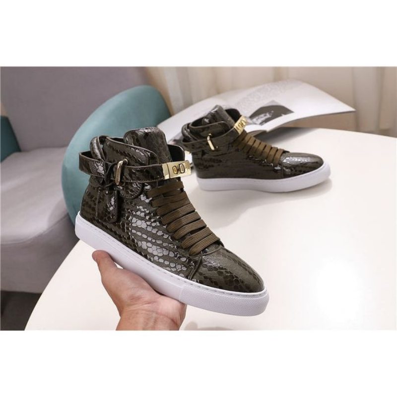 Pánské Tenisky Exotica High Top Sneakers - Zelená