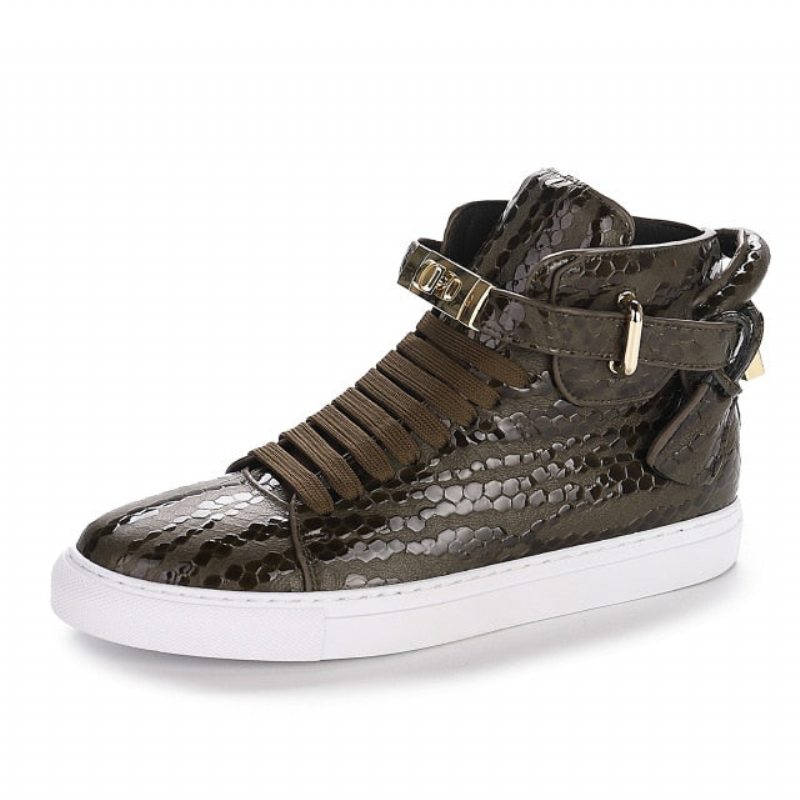 Pánské Tenisky Exotica High Top Sneakers - Zelená