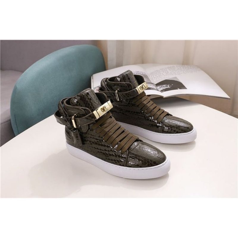 Pánské Tenisky Exotica High Top Sneakers - Zelená