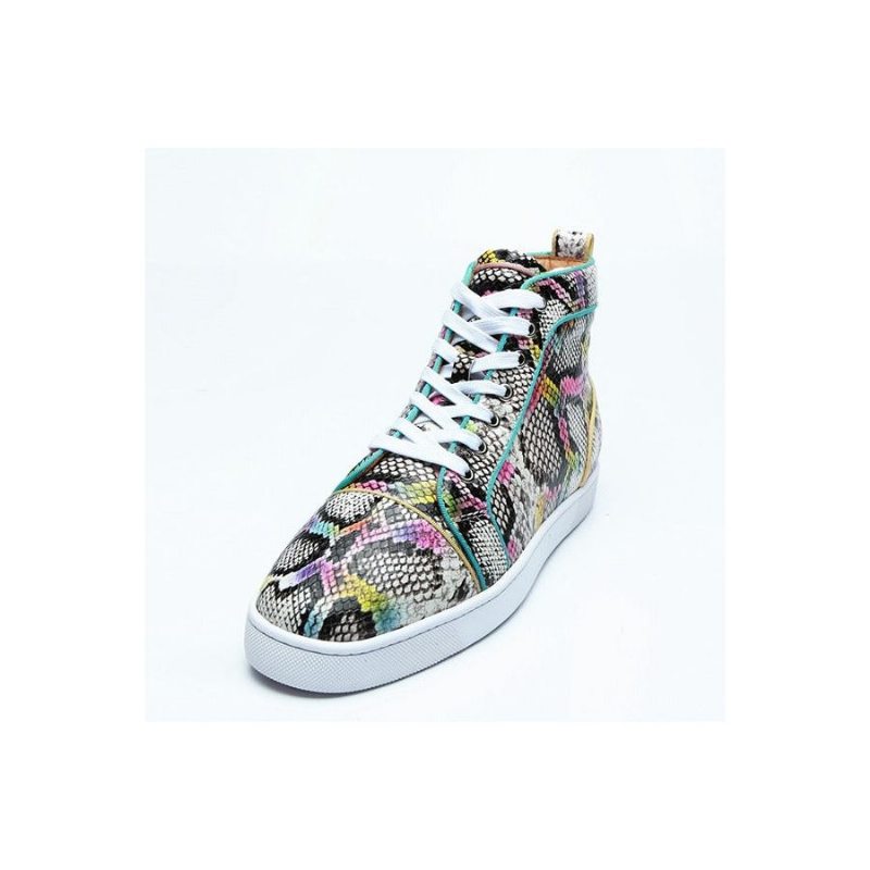 Pánské Tenisky Snakeskin Šik Multicolor High Top Voděodolné Boty